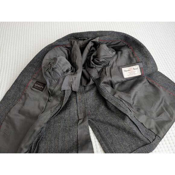 harris tweed 100% pure Scottish wool 50s vintage men's jacket - Picture 14 of 16